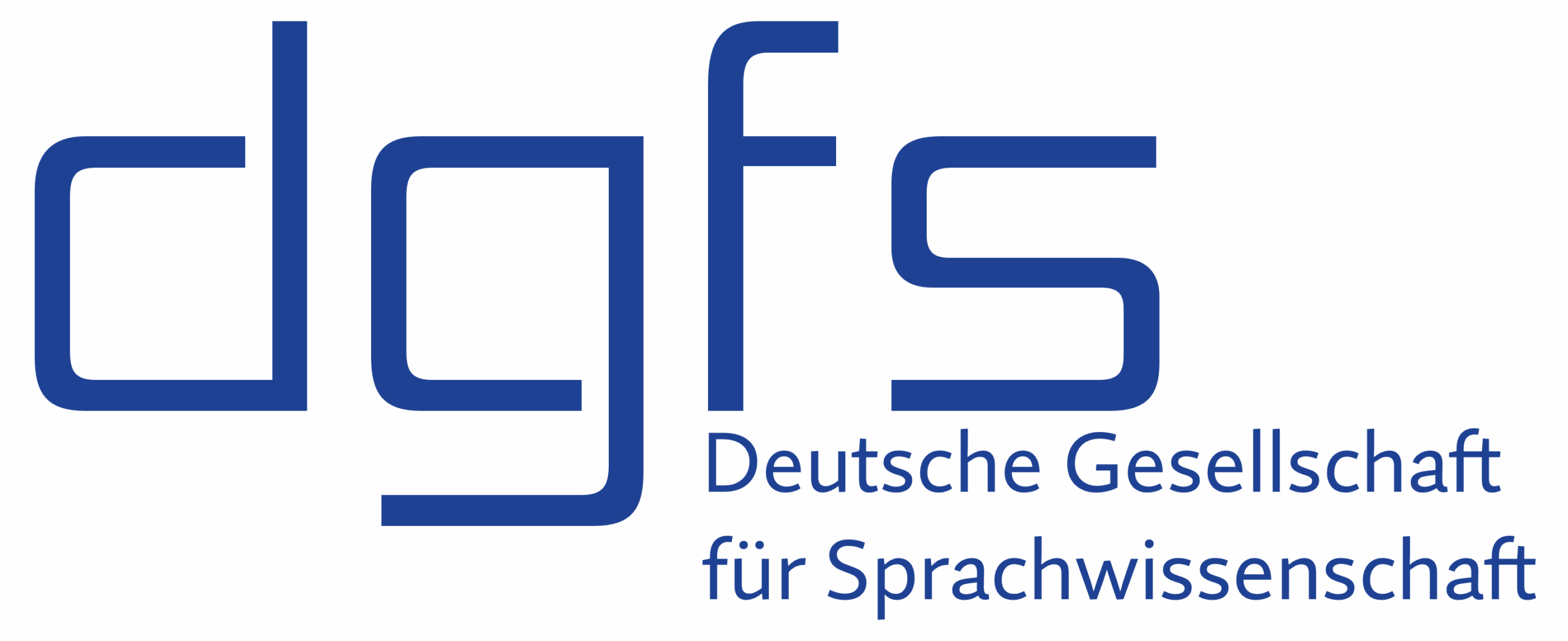 Deutsche Gesellschaft für Sprachwissenschaft - DGfS - Logo blau